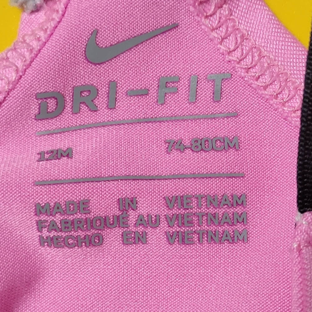 Nike Pink Dri-FIT Romper 12 Month - Picture 3 of 3